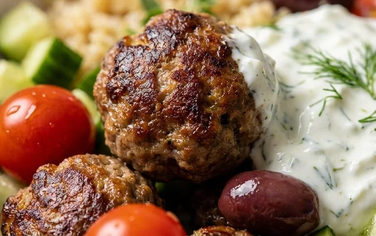 Greek Meatball Bowl Recipe