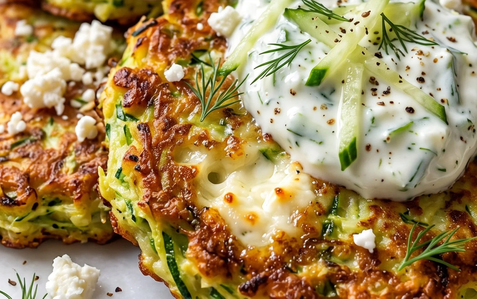 Zucchinipuffer mit Feta und Tzatziki: Das Unglaubliche Ultimative Rezept für 4 Portionen