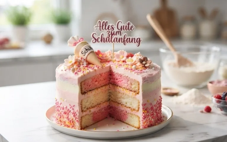 Einschulungstorte für Mädchen – Anleitung zum Selbermachen