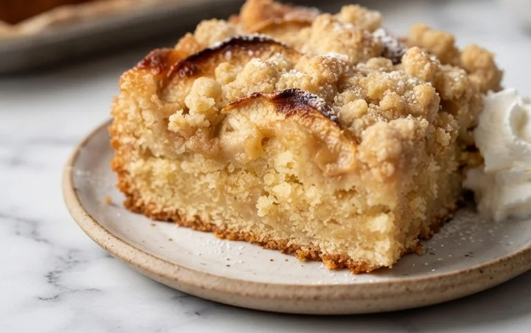 Apfelkuchen vom Blech mit Streusel – einfach lecker