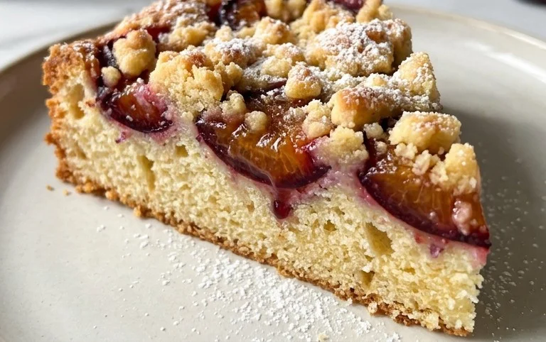Pflaumenkuchen mit Streuseln