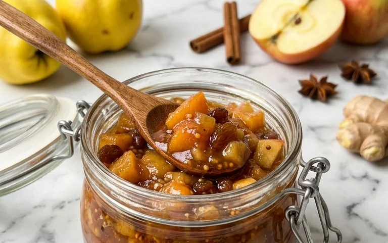 Rezept f&uuml;r Quittenchutney mit Apfel